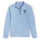 MENS 1/4 ZIP POWER BLUE CREST